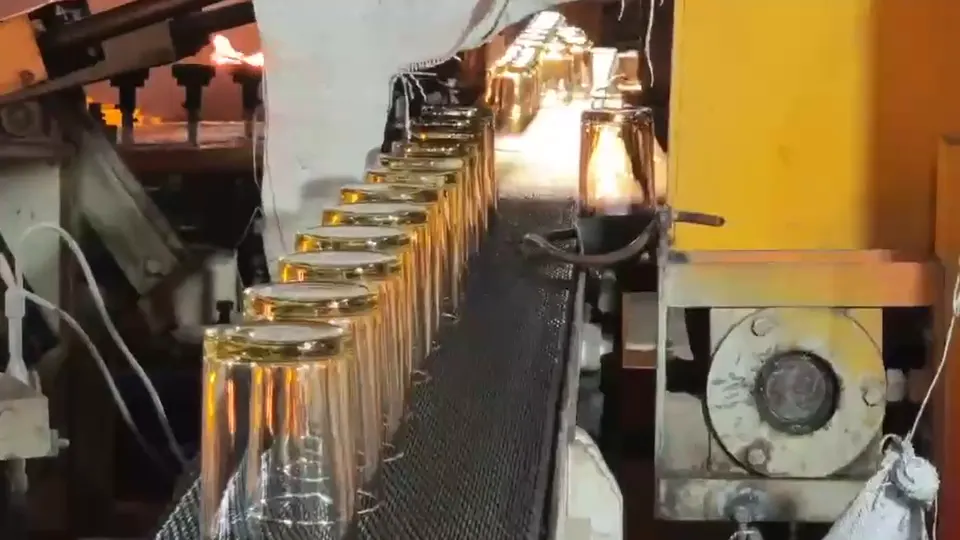 Glass vessels on an automatic line in Vietnam